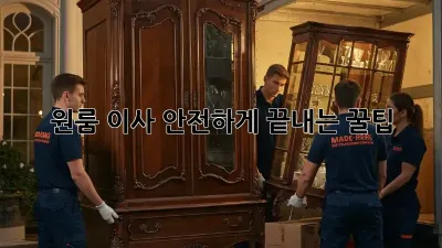 원룸 이사, 안전하게 끝내는 꿀팁!