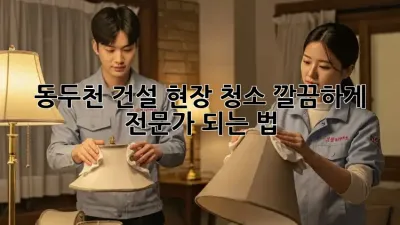 동두천 건설 현장 청소, 깔끔하게! ✨ 전문가 되는 법